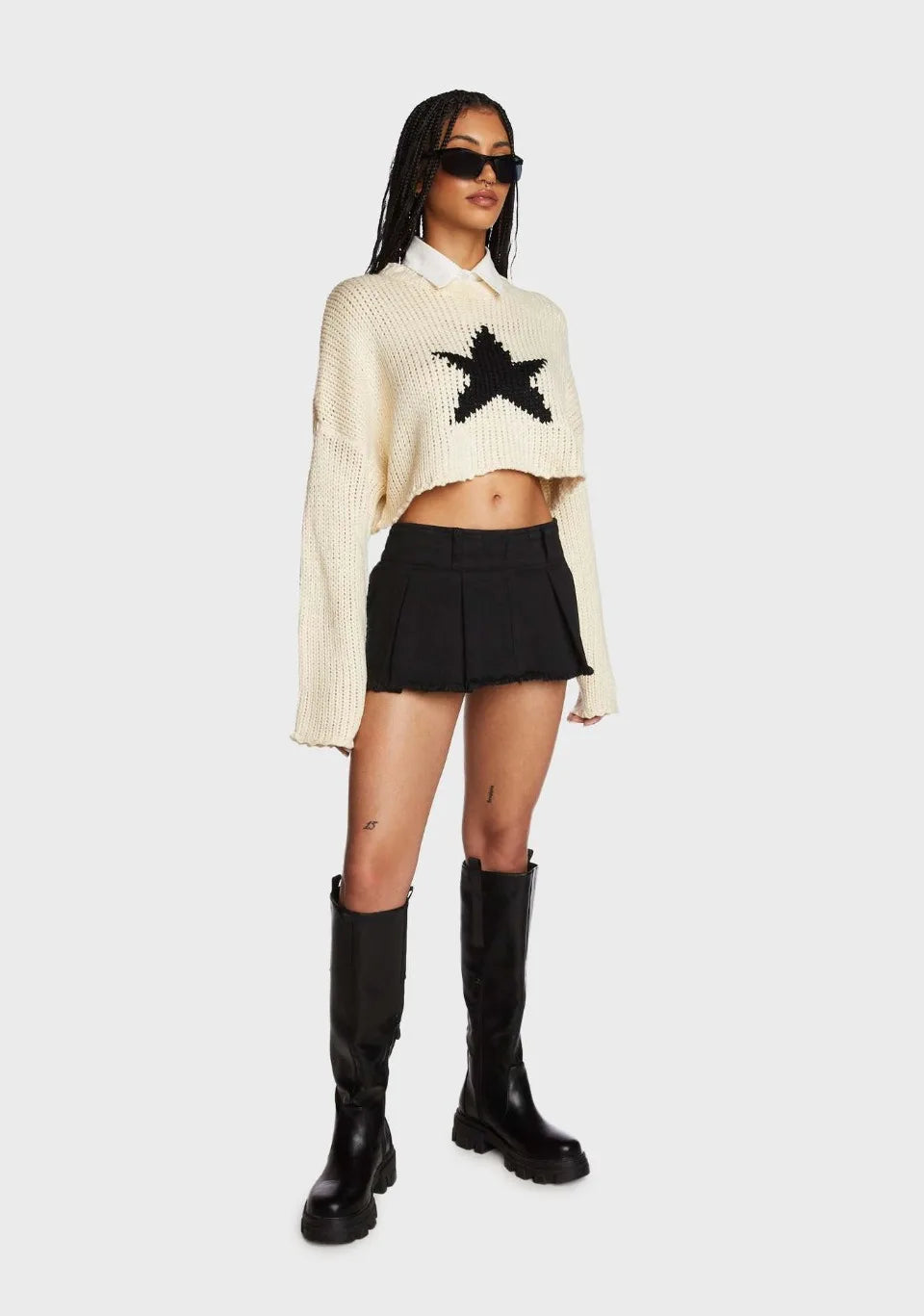 Long Sleeve Knit Star sweater