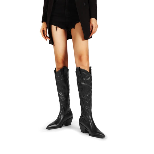 Black Western Womens Boots