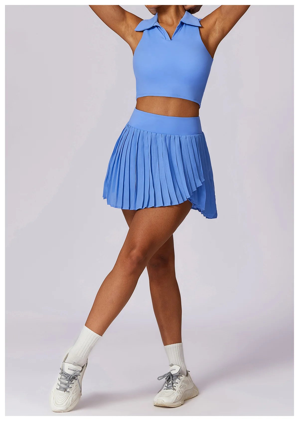 Blue Tennis Outfit Set For Women