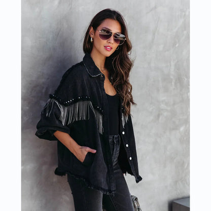 Fringe Black Jacket
