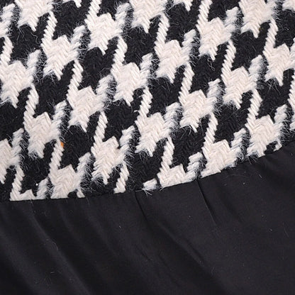 Houndstooth Two Piece Set Skirt Lining