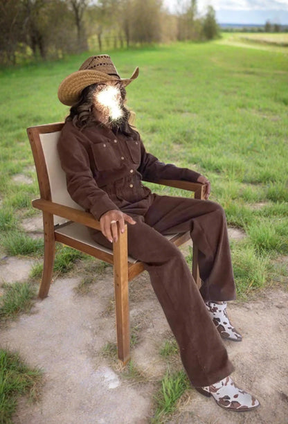 Brown Chelsea Boots Cow Print