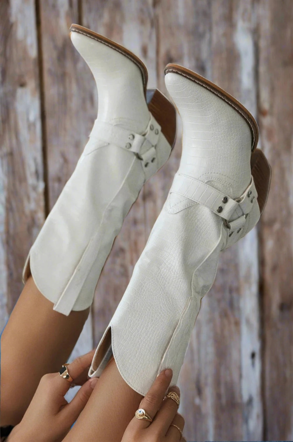 Womens Western Mid Calf Boots