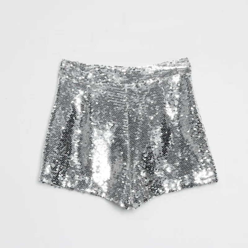 High Waist Sequin Dreamofthe90s Shorts 