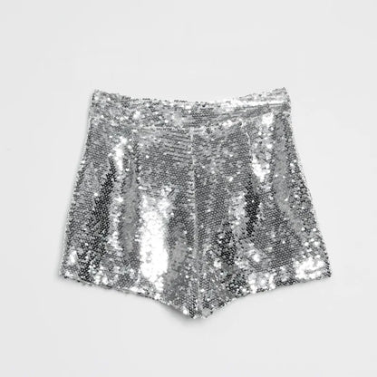 High Waist Sequin Dreamofthe90s Shorts 