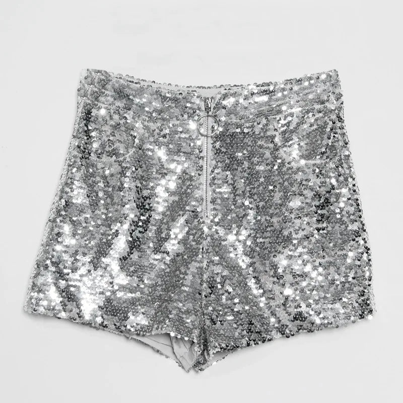 Dreamofthe90s High Waist Sequin Shorts 