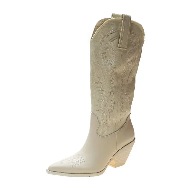 White Western Cowboy Boot for Women
