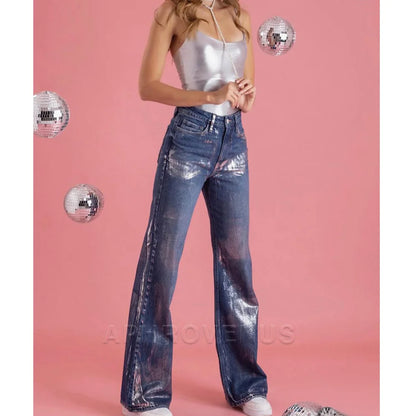 Metallic Jeans