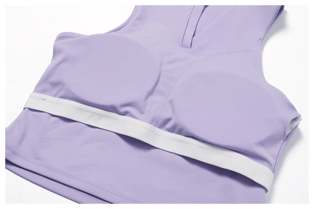 Purple Yoga Top Inside