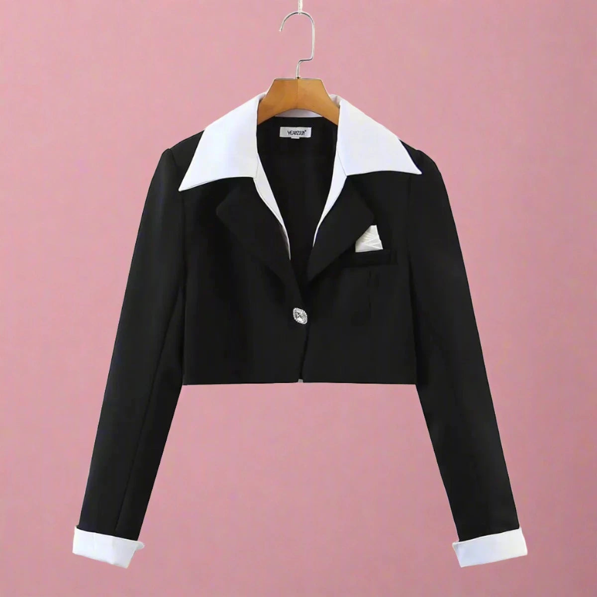 Long Sleeve Cropped Blazer