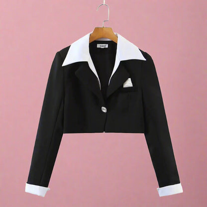 Long Sleeve Cropped Blazer