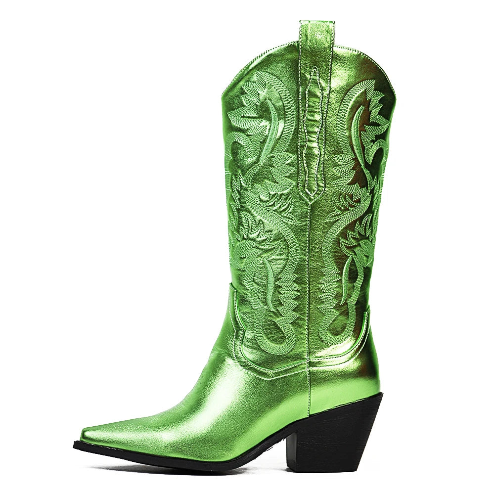 Metallic Dreamofthe90s Cowboy Boots image 7