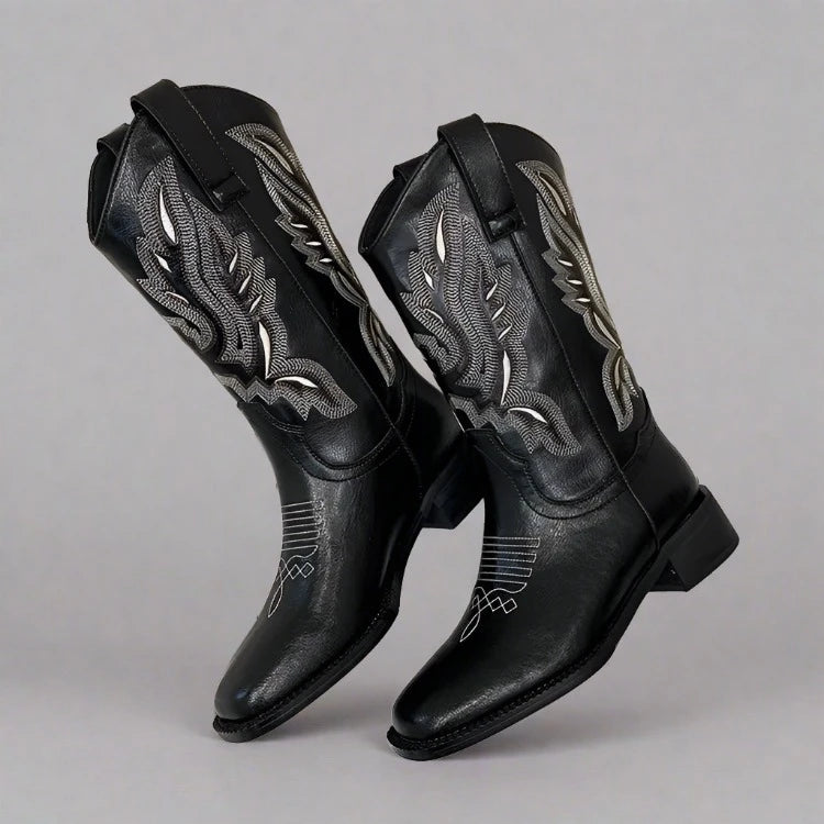 Black biker boots