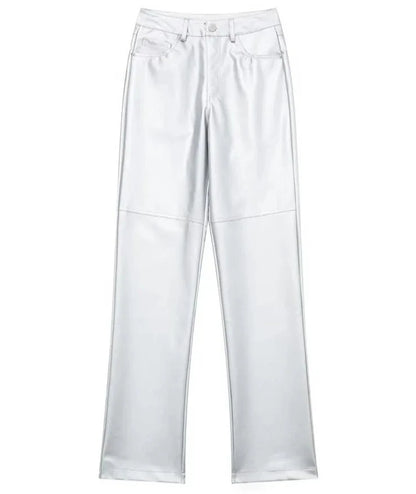Silver Metallic Pants
