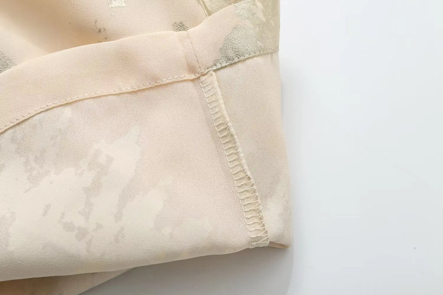 Drawstring Pants in Metallic Gold image 19