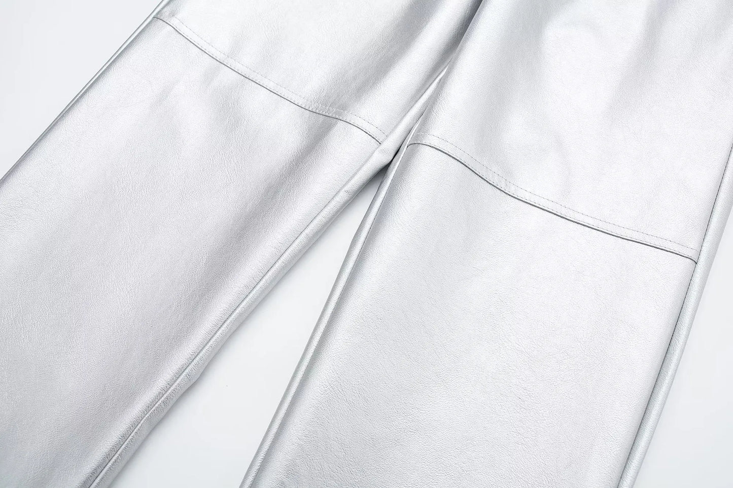 Silver metallic pants