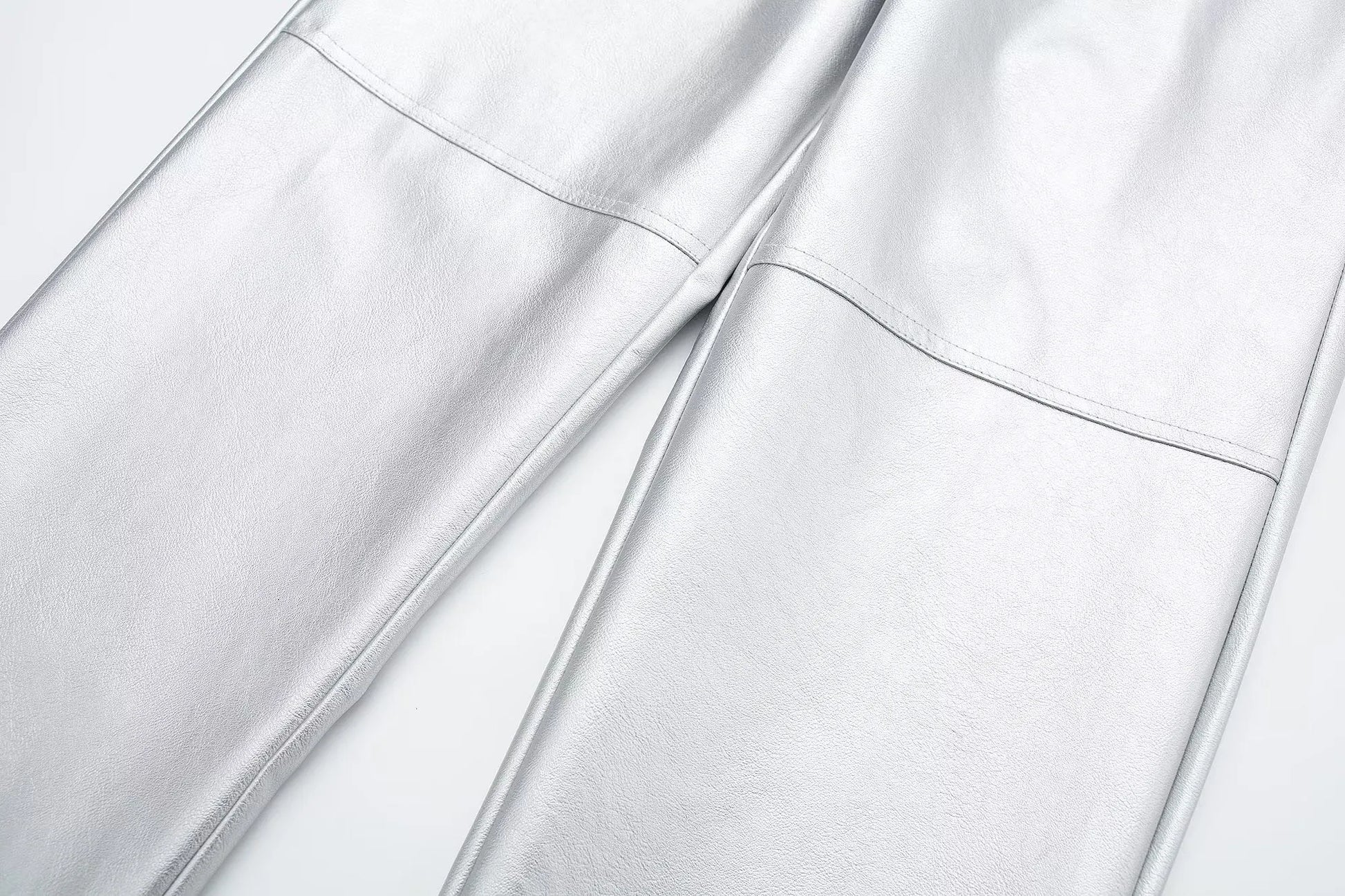 Silver metallic pants