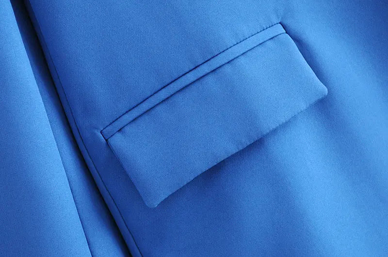 Dreamofthe90s Double Breasted Blazer in Blue 