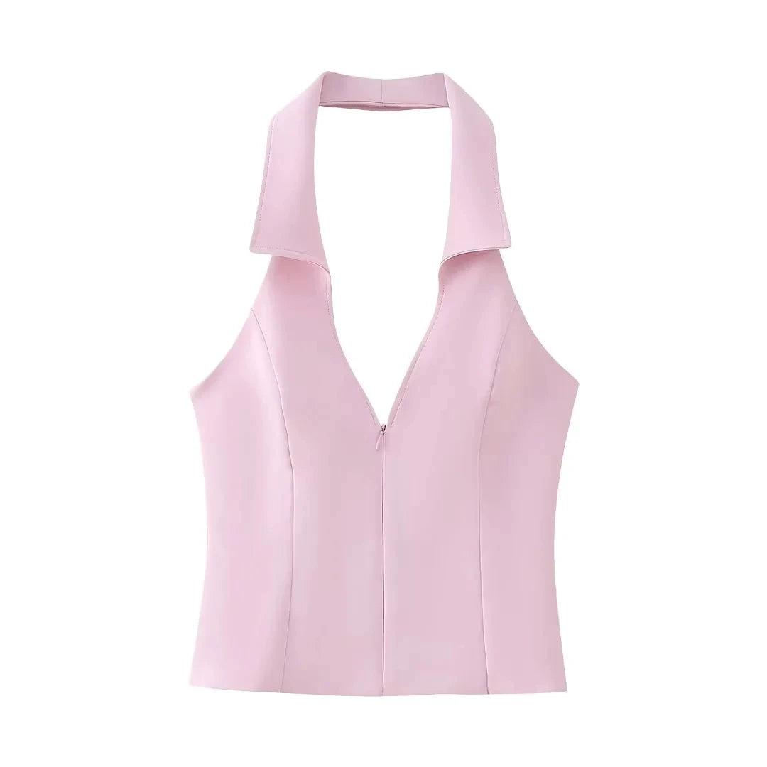 Pink Halter Top