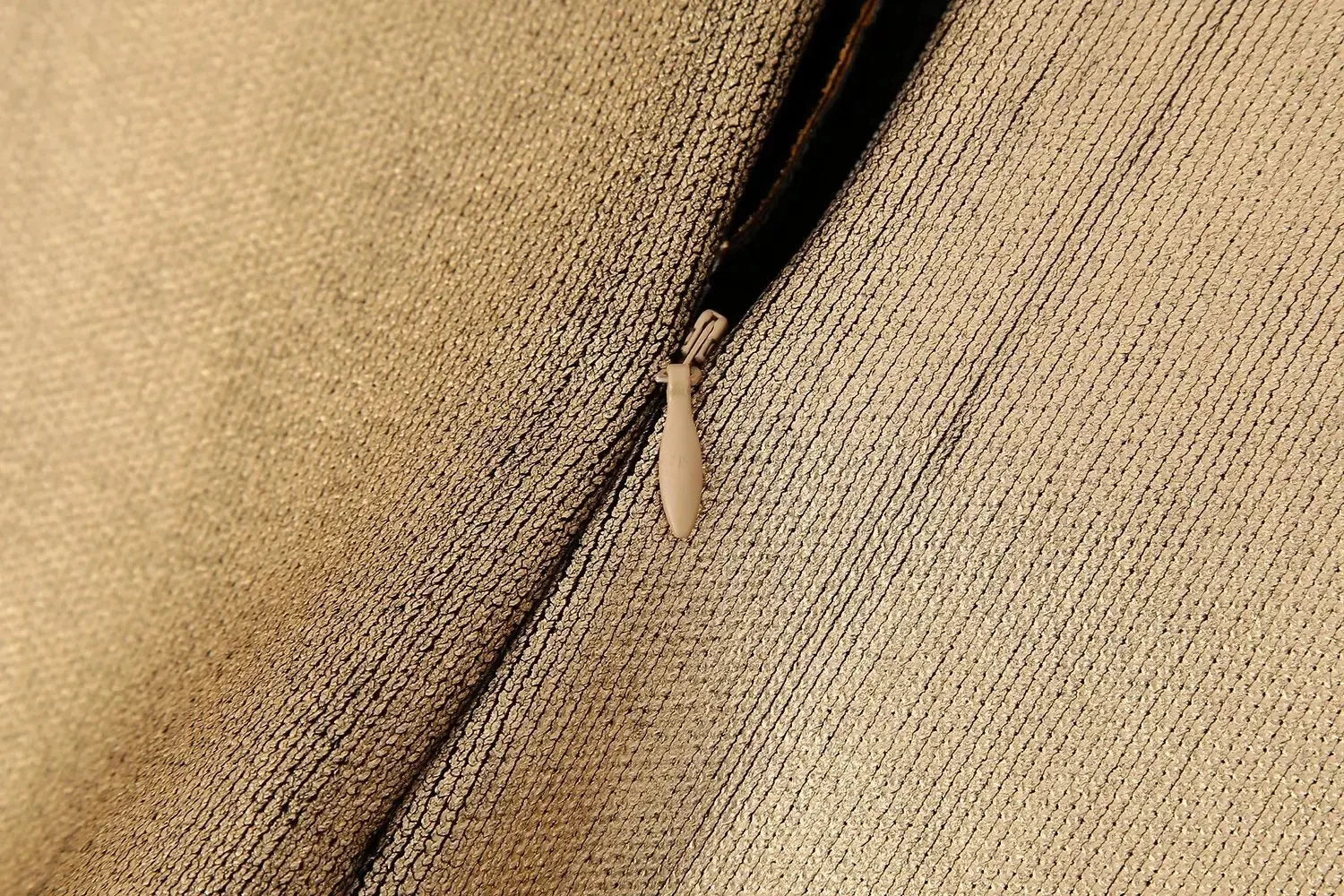 Metallic Golden Strapless Top image 6