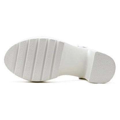 Platform Sandals in White