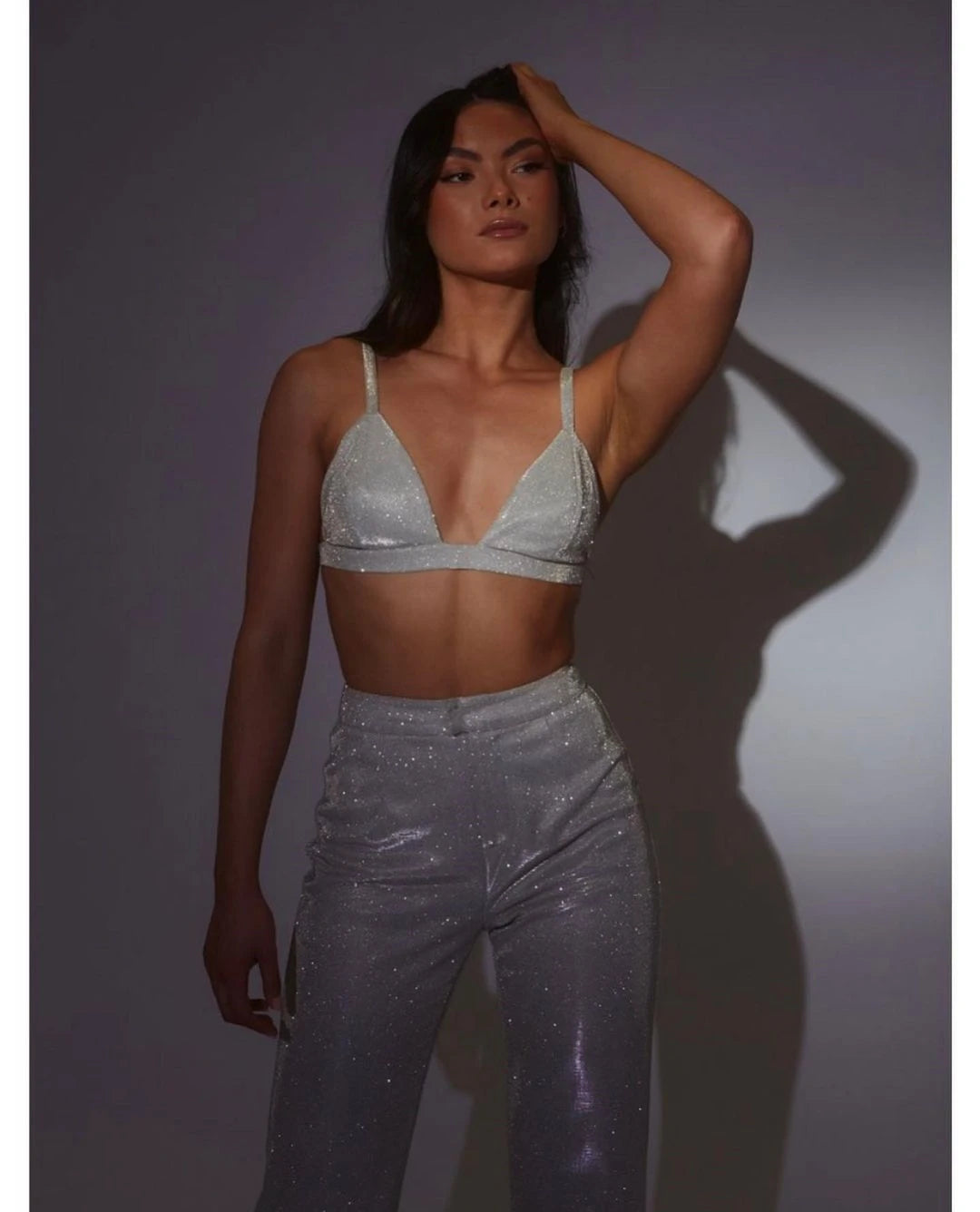Matching Glitter Dreamofthe90s Suit Set Bra and Pants