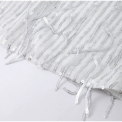 White Tassel Sequins