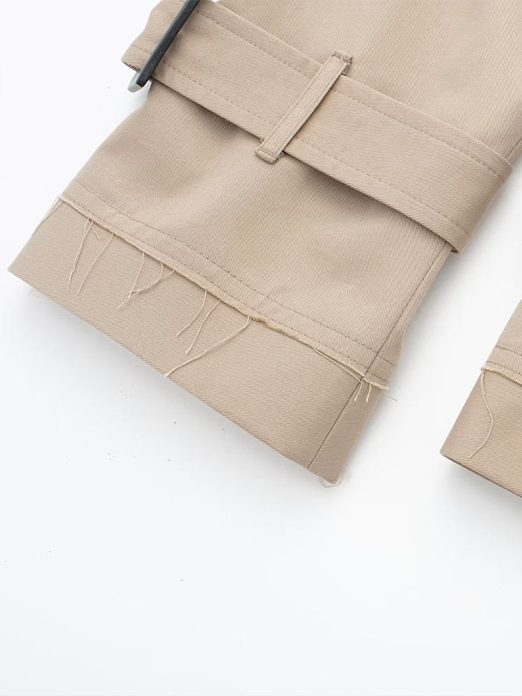 Dreamofthe90s Cropped Trench Jacket