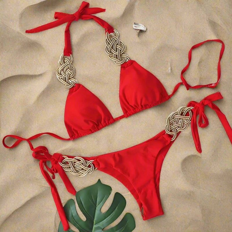 Red Bikini Set