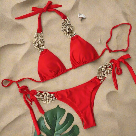 Red Bikini Set