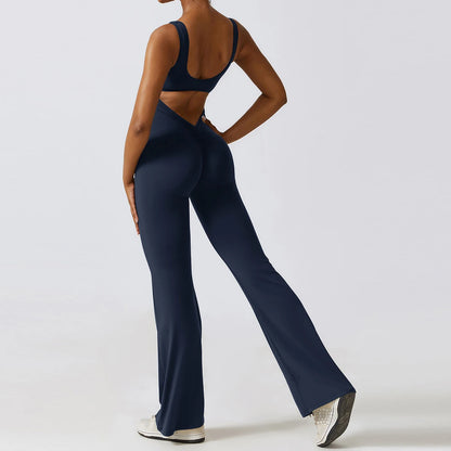 Open Back Jumpsuit with scrunch butt