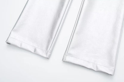 Metallic Womens Silver pants