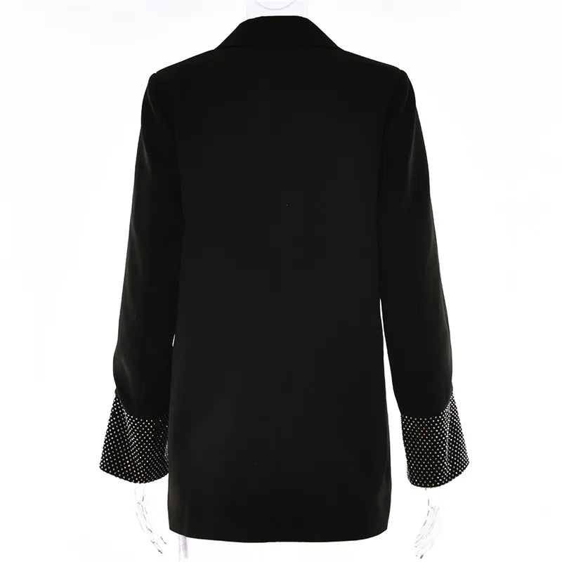 Black Blazer Rhinestones Dreamofthe90s 