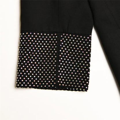 Rhinestone Black Blazer Dreamofthe90s