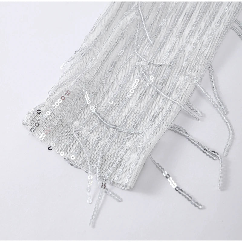 Tassel Sequin Detail