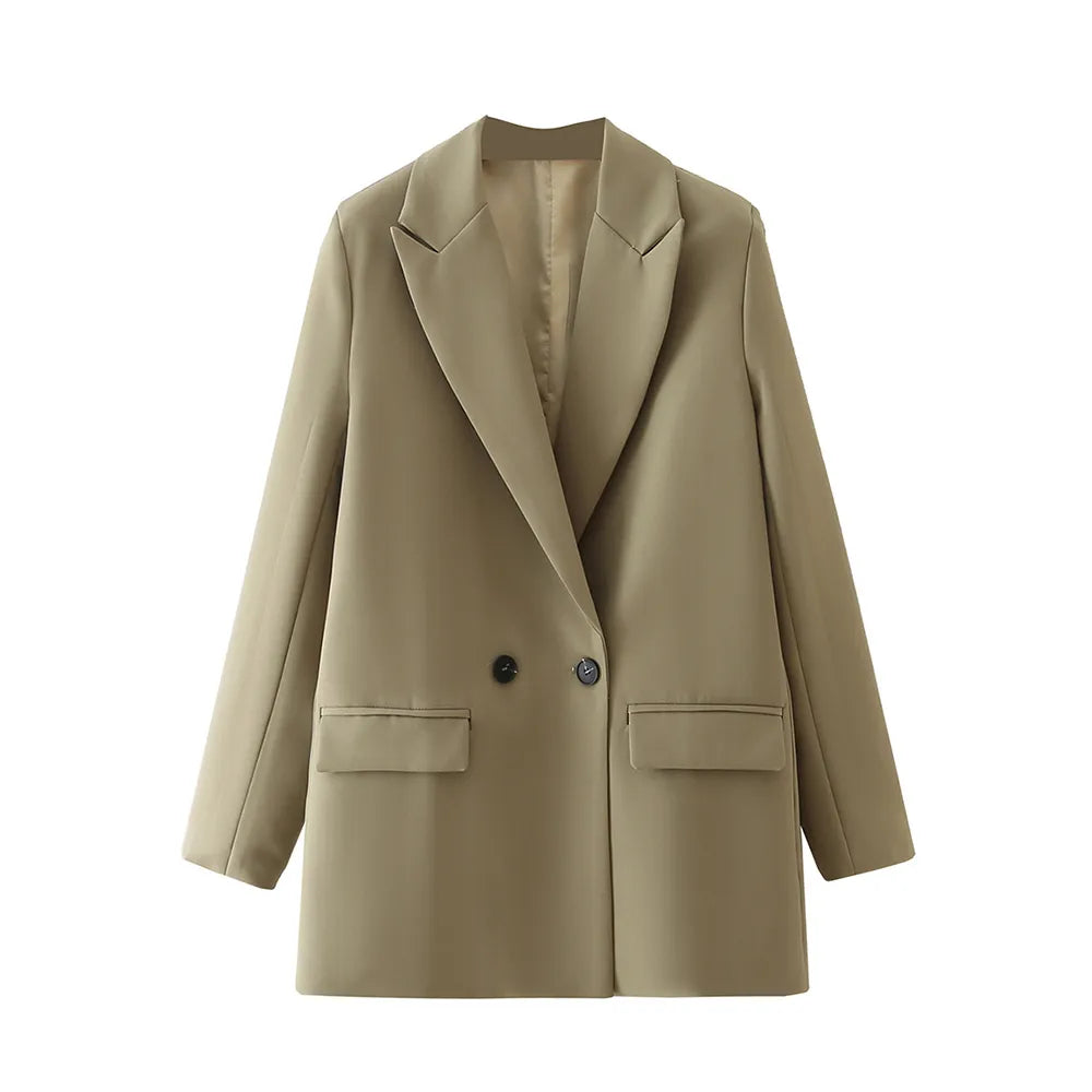 Double Breasted Blazer Coat Jacket