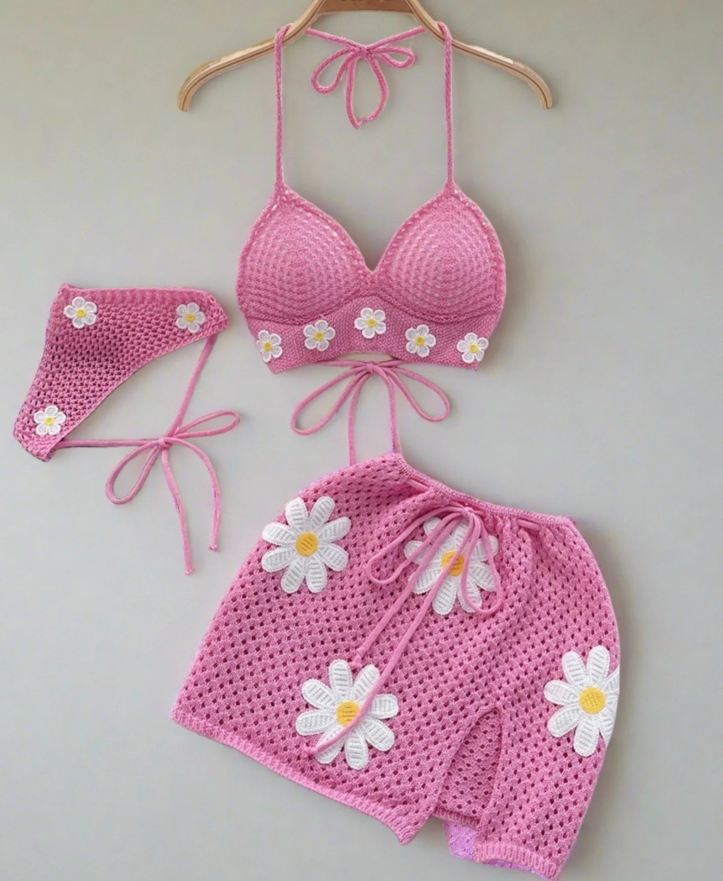 Pink Floral Outfit set