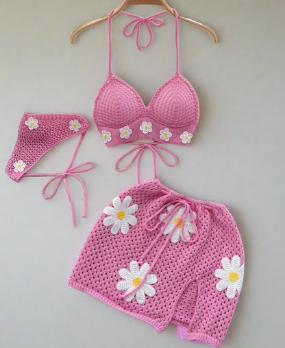 Pink Floral Outfit set