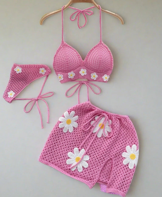 Pink Floral Outfit set