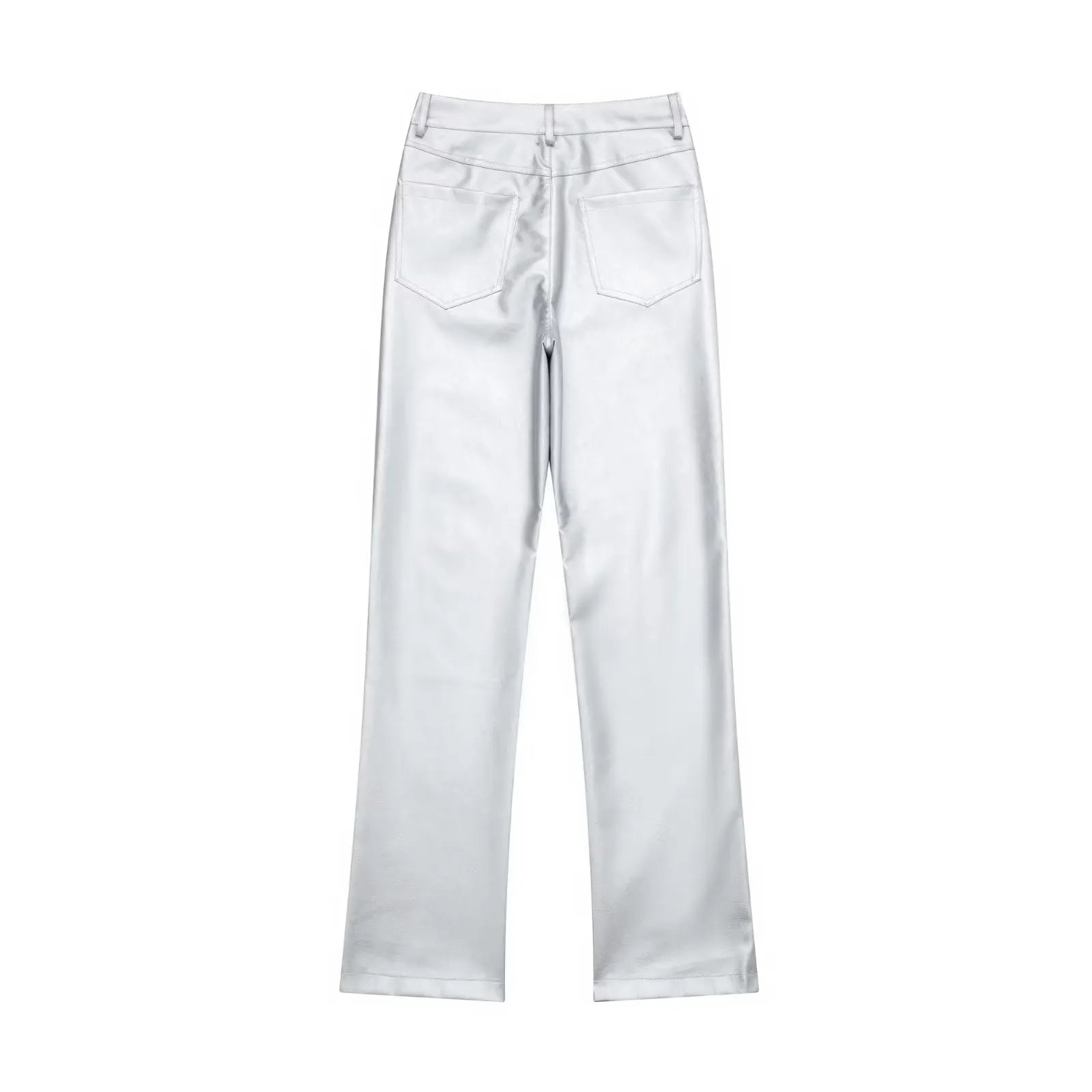 Silver Metallic Pants for women