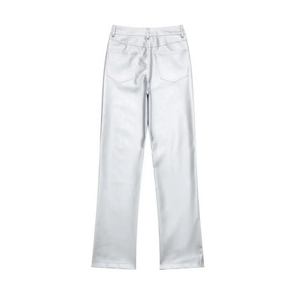 Silver Metallic Pants for women