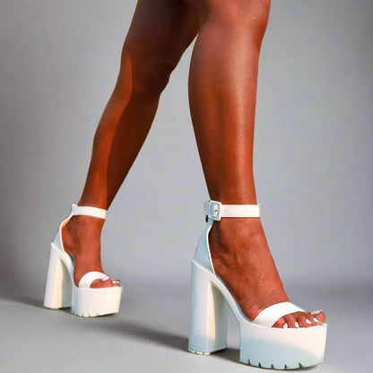 White Chunky Sandals