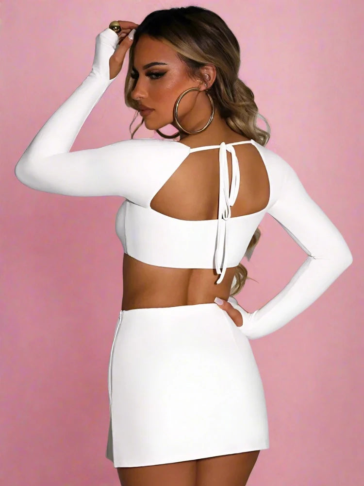 Back of White outfit set