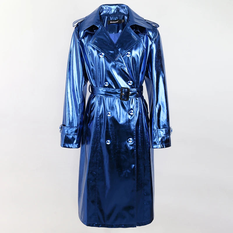 Blue Trench Coat 