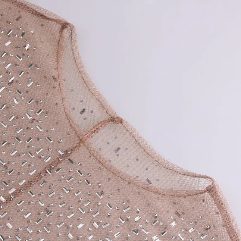 Mesh Dress in Coffee