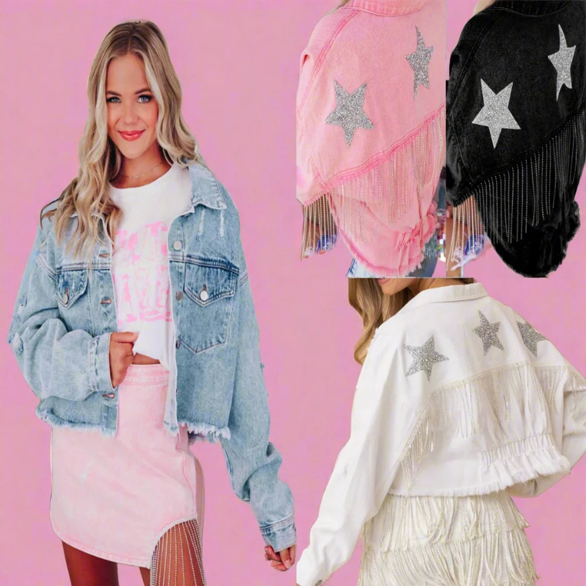 Fringe Denim Jackets