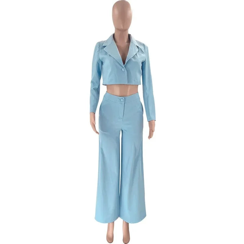 Blazer Sky Blue Matching Set