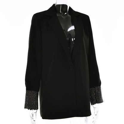 Black Rhinestone Blazer