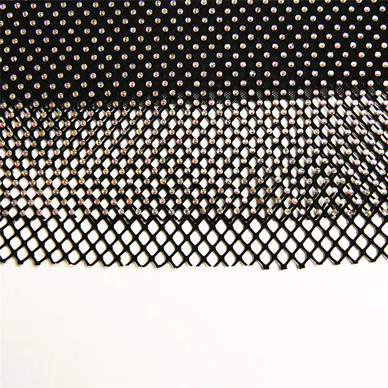 Skirt with Black Rhinestones The Dreamofthe90s