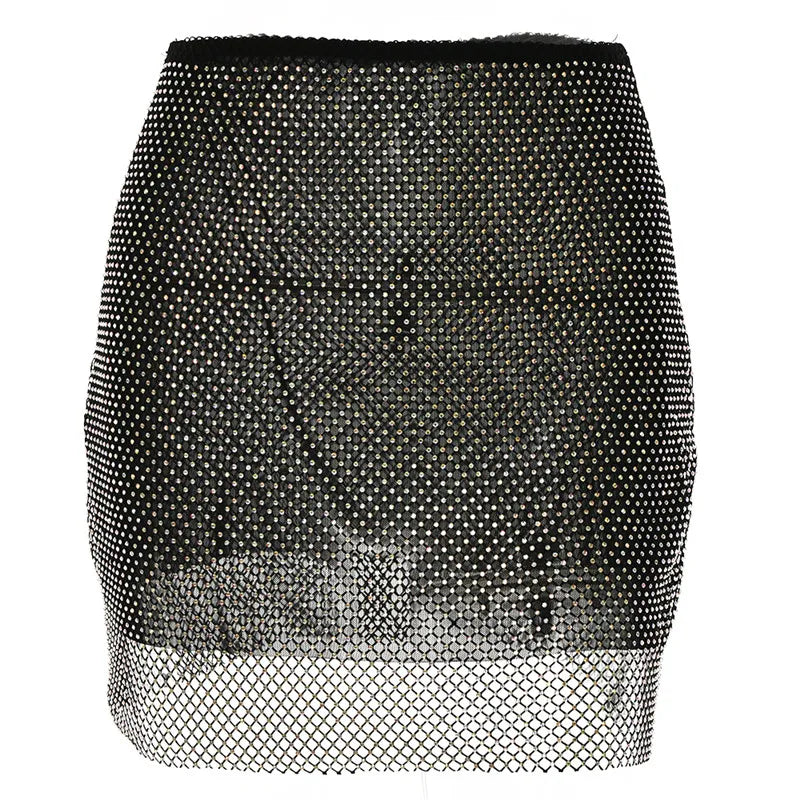 Rhinestone Black Dreamofthe90s Skirt